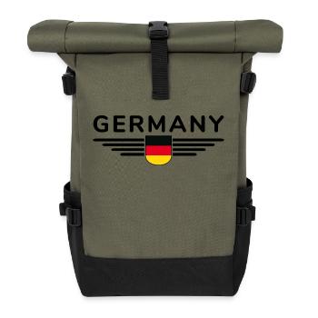 Allemagne T-Shirt Design Fierté et amour de la maison - Sac à dos roll top - olive/noir - Devant