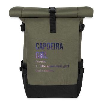 Capoeira - Rolltop Rucksack - Olive/Schwarz - Vorne