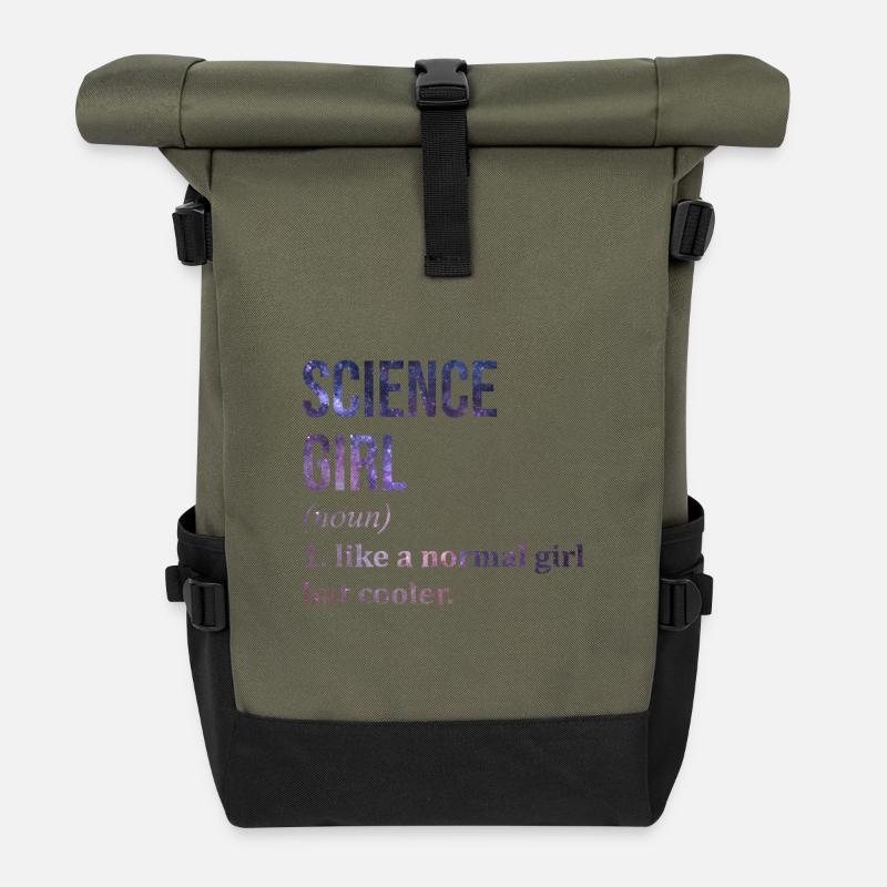 science - Sac à dos roll top - olive/noir