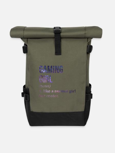 Gaming Gaming Gaming - Rolltop Rucksack - Olive/Schwarz