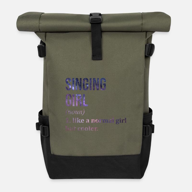 chant - Sac à dos roll top - olive/noir