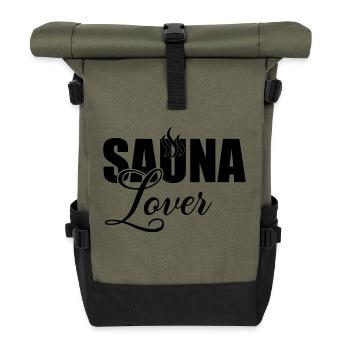 Sauna Wellness Spa - Rolltop Rucksack - Olive/Schwarz - Vorne