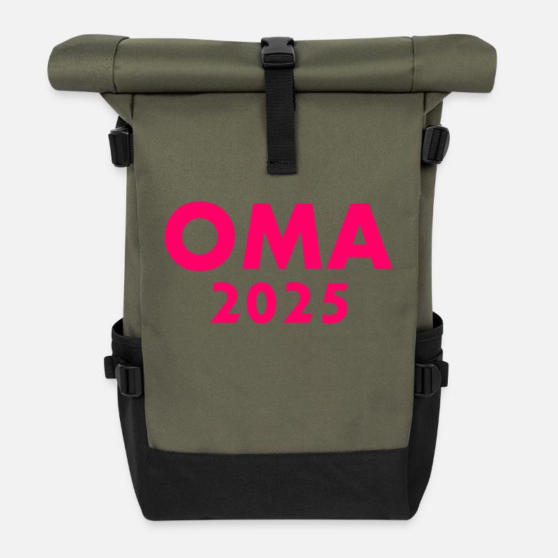 Oma 2025 - Rolltop Rucksack - Olive/Schwarz