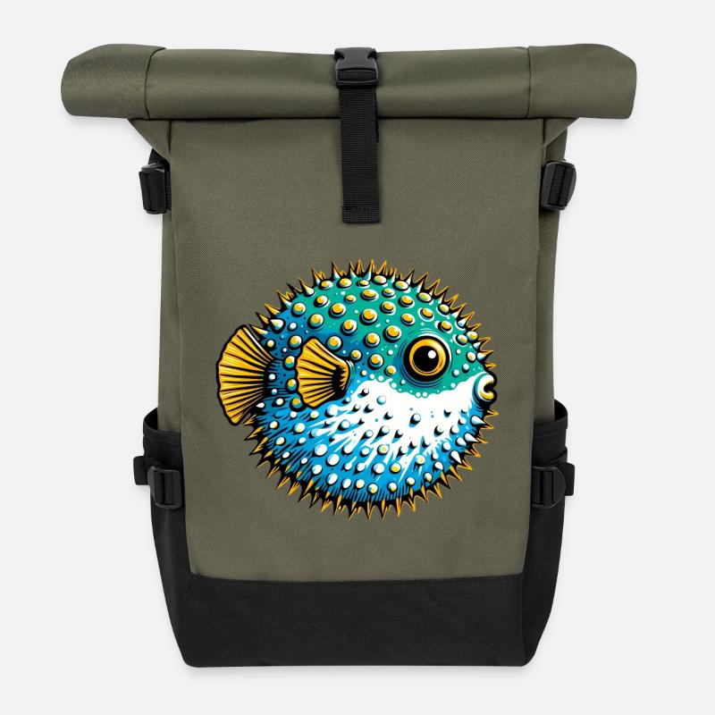 Blowfish - Roll Top Backpack - olive/black