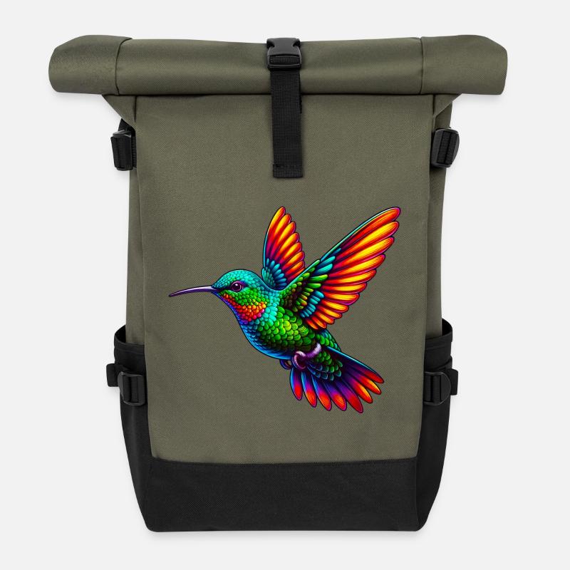 Kolibri - Rolltop Rucksack - Olive/Schwarz