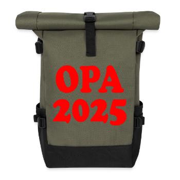 Opa 2025 - Rolltop Rucksack - Olive/Schwarz - Vorne
