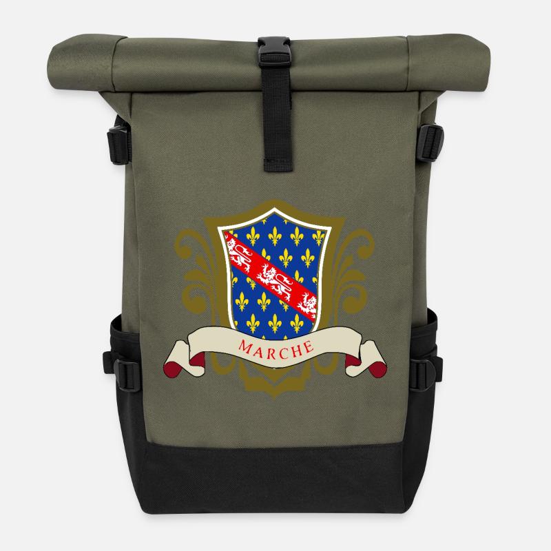Marche - Sac à dos roll top - olive/noir