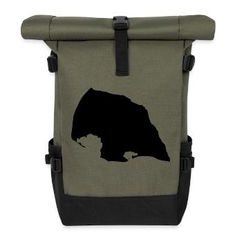 Fehmarn - Rolltop Rucksack - Olive/Schwarz - Vorne