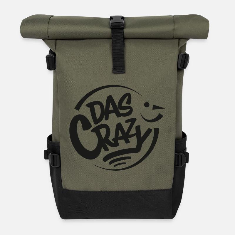 Das Crazy - Rolltop Rucksack - Olive/Schwarz