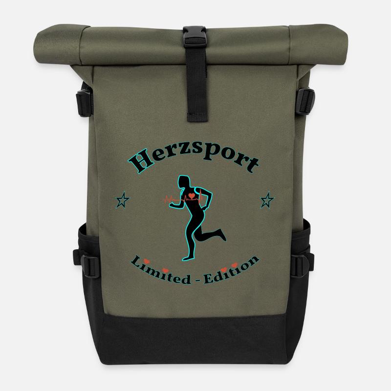 Hertz Sport - Roll Top Backpack - olive/black