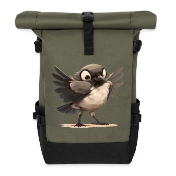 Elstern Elster - Rolltop Rucksack - Olive/Schwarz - Vorne