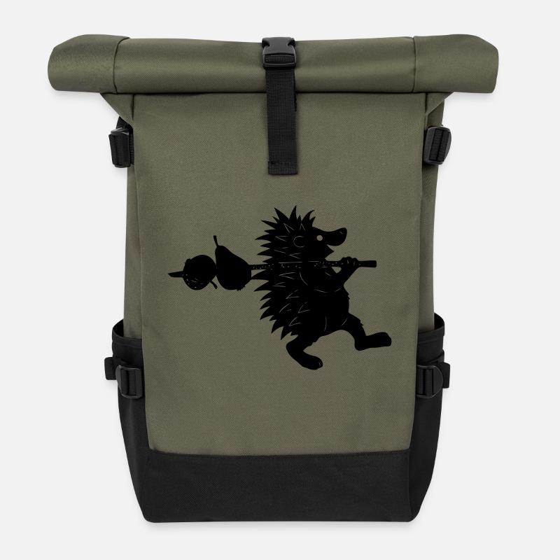 igel - Rolltop Rucksack - Olive/Schwarz