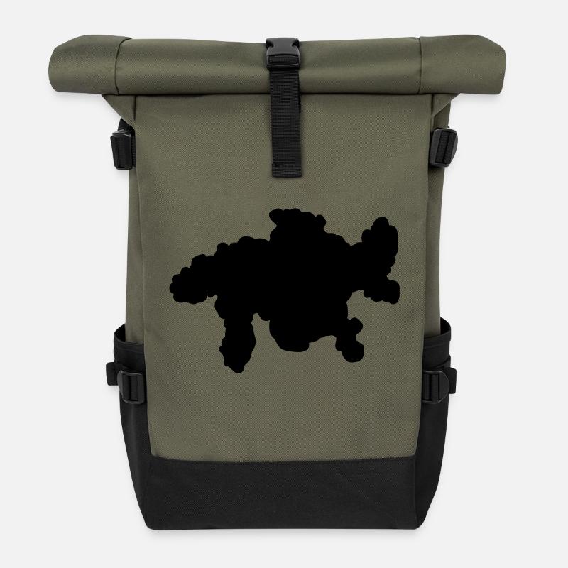 Graubünden 2 - Sac à dos roll top - olive/noir