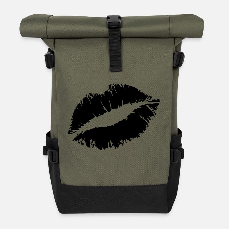 KISS - Rolltop Rucksack - Olive/Schwarz