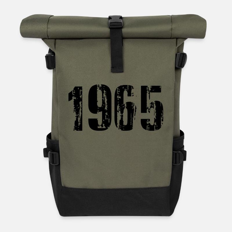 1965 - Rolltop Rucksack - Olive/Schwarz