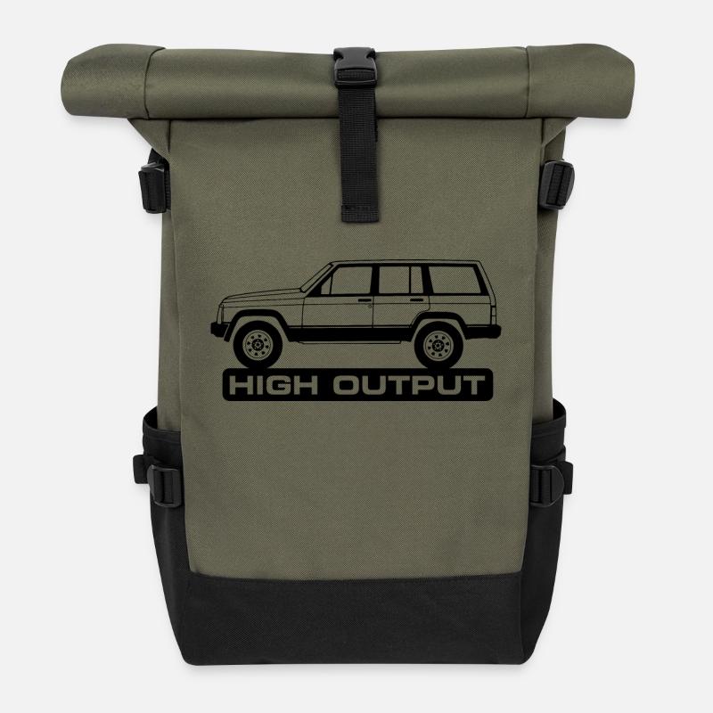 Jeep XJ High Output - Rolltop Rucksack - Olive/Schwarz