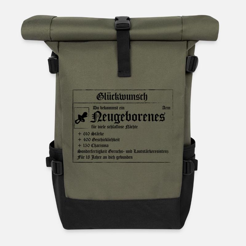 RPG Baby - Rolltop Rucksack - Olive/Schwarz