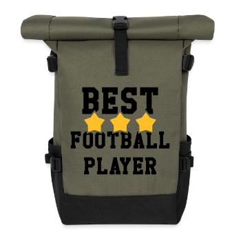 Football / Fußball / Soccer / Fútbol / Calcio - Rolltop Rucksack - Olive/Schwarz - Vorne