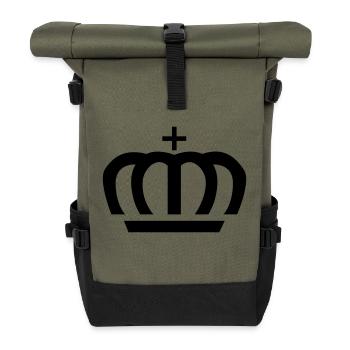 Crown - Sac à dos roll top - olive/noir - Devant