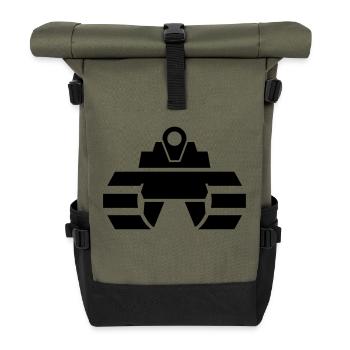 Panzer - Rolltop Rucksack - Olive/Schwarz - Vorne