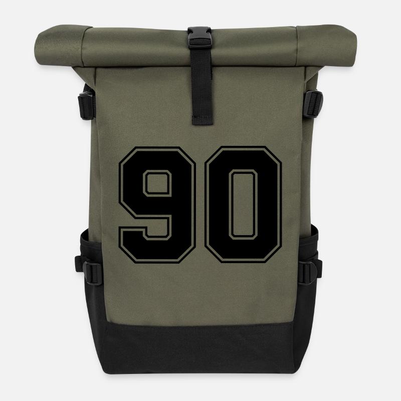 90 - Rolltop Rucksack - Olive/Schwarz