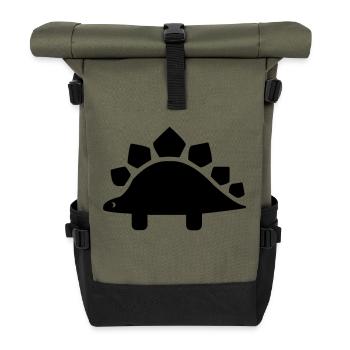 dino - Roll Top Backpack - olive/black - Front