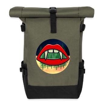 Carpathian Mountains Romania Caucasus Bloodsuckers Blood - Roll Top Backpack - olive/black - Front