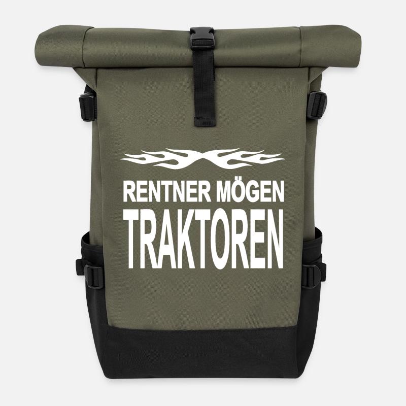 Traktor - Rolltop Rucksack - Olive/Schwarz