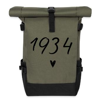 1934 coeur anniversaire - Sac à dos roll top - olive/noir - Devant