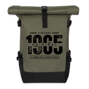 vintage 1965 / original 1965 / perfection / 1965 - Sac à dos roll top - olive/noir - Devant