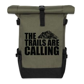Trail Running Sport - Rolltop Rucksack - Olive/Schwarz - Vorne