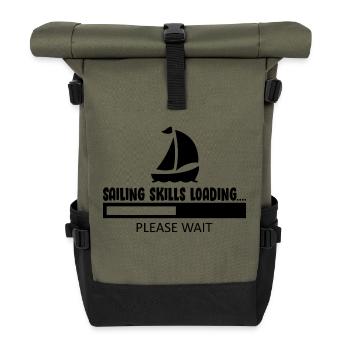 Voile, sports nautiques, vent - Sac à dos roll top - olive/noir - Devant