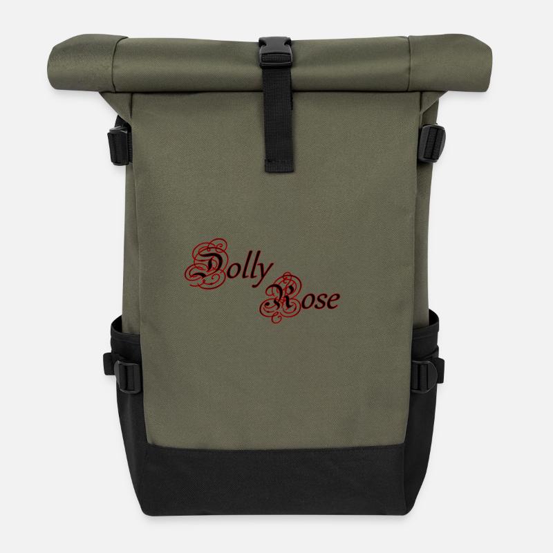Dolly Rose - Rolltop Rucksack - Olive/Schwarz
