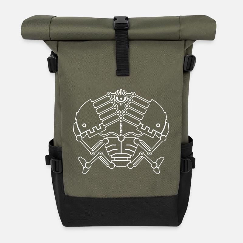 3rd Eye Robotics - Übersicht - Rolltop Rucksack - Olive/Schwarz