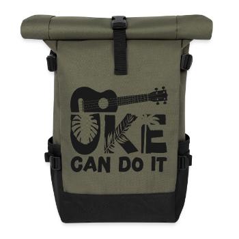Ukulélé hawaïen uke uke peut le faire - Sac à dos roll top - olive/noir - Devant