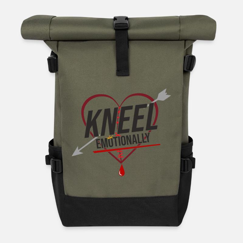 Édition Moineau de la Saint-Valentin - Sac à dos roll top - olive/noir
