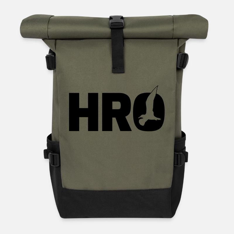 HRO - Rolltop Rucksack - Olive/Schwarz