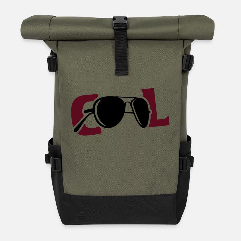 COOL - Rolltop Rucksack - Olive/Schwarz