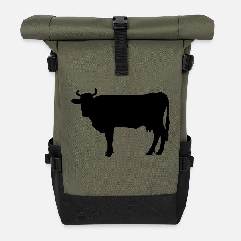 Kuh - Rolltop Rucksack - Olive/Schwarz
