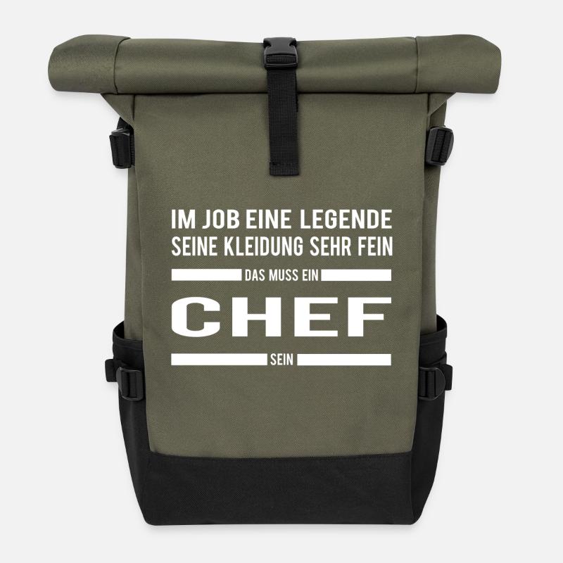 Chef - Rolltop Rucksack - Olive/Schwarz
