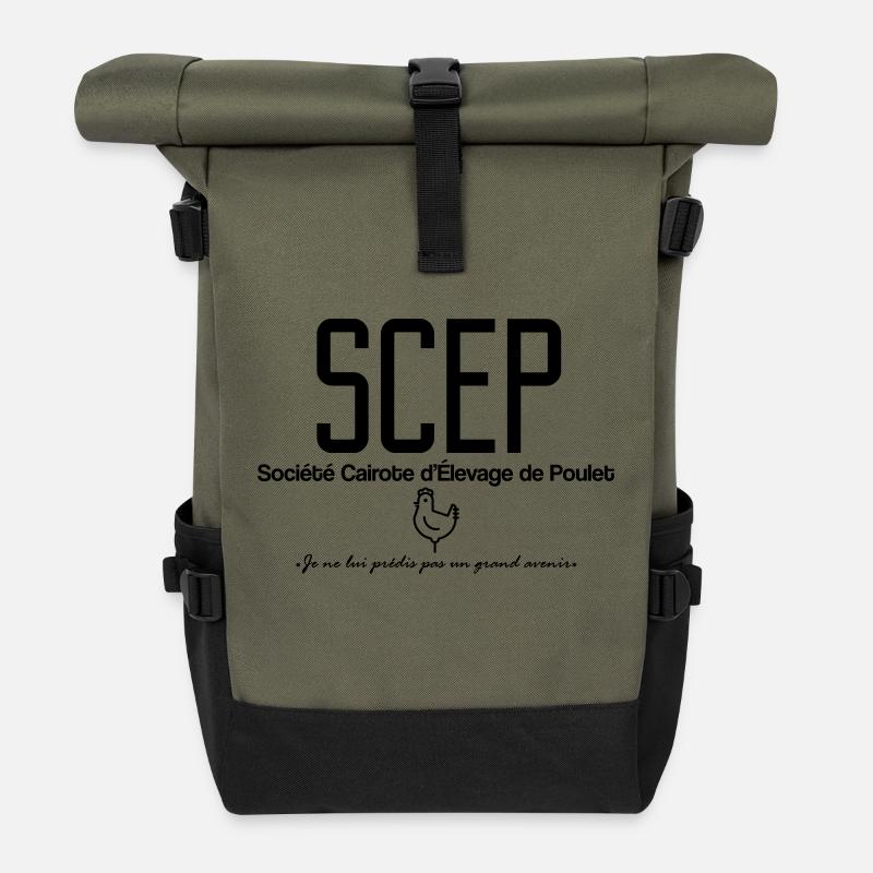 SCEP - Je ne lui prédis pas un grand avenir - Sac à dos roll top - olive/noir