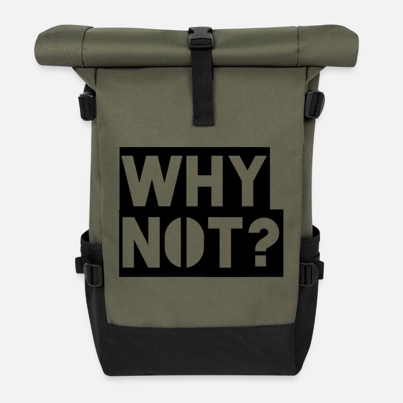 Why Not - Rolltop Rucksack - Olive/Schwarz