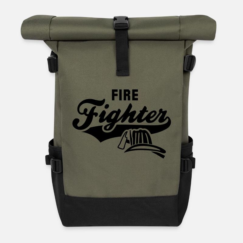 Firefighter - Rolltop Rucksack - Olive/Schwarz
