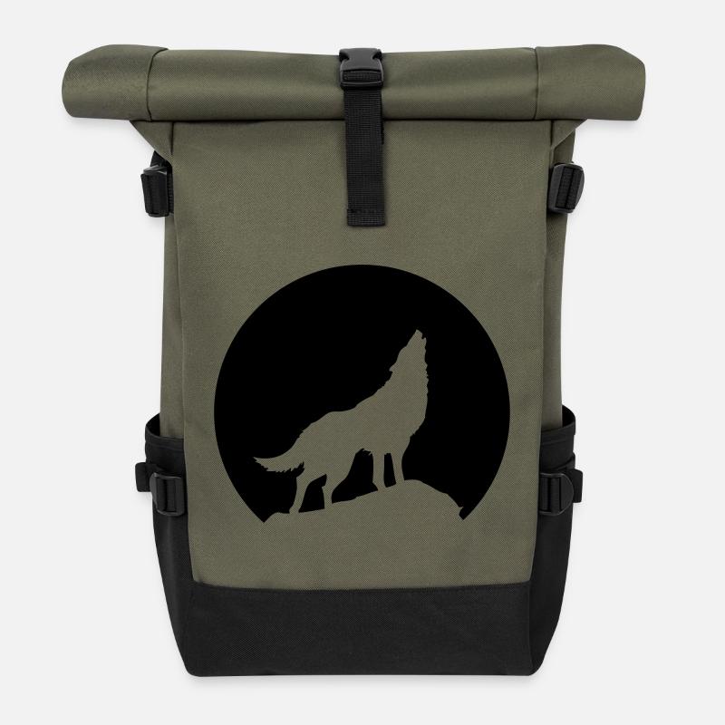 Wolf - Rolltop Rucksack - Olive/Schwarz