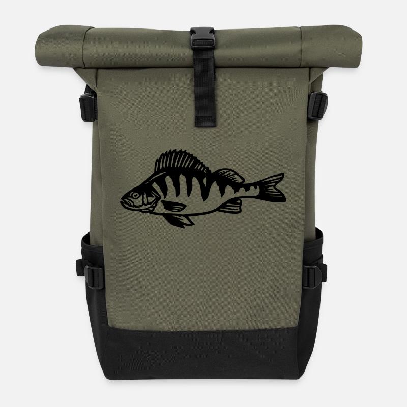 barsch - Rolltop Rucksack - Olive/Schwarz