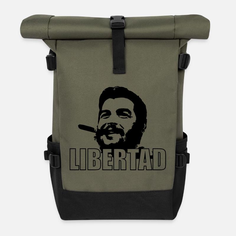 Libertad ! - Sac à dos roll top - olive/noir