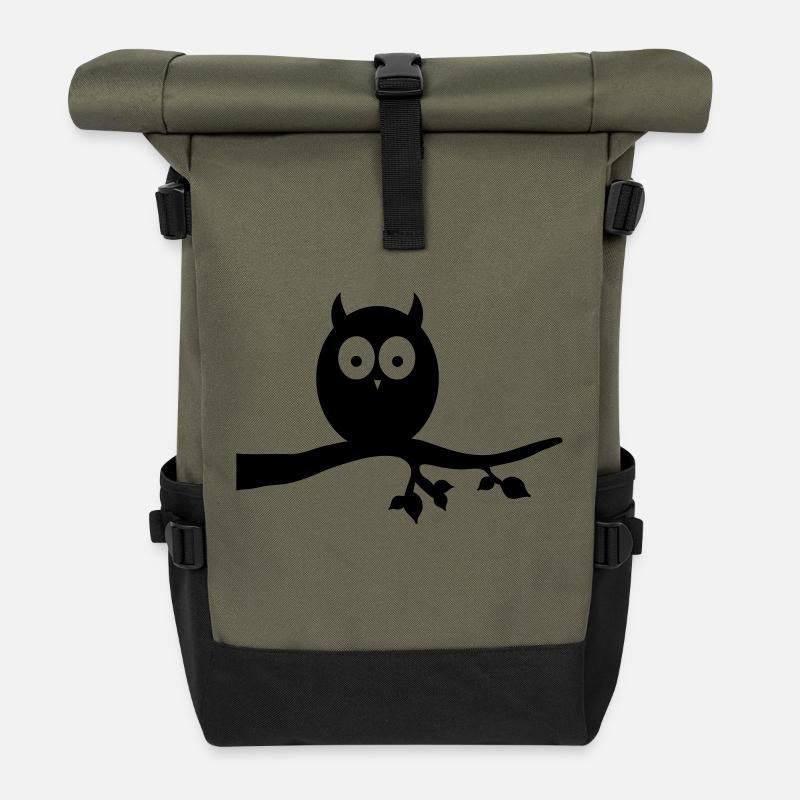 eule - Rolltop Rucksack - Olive/Schwarz