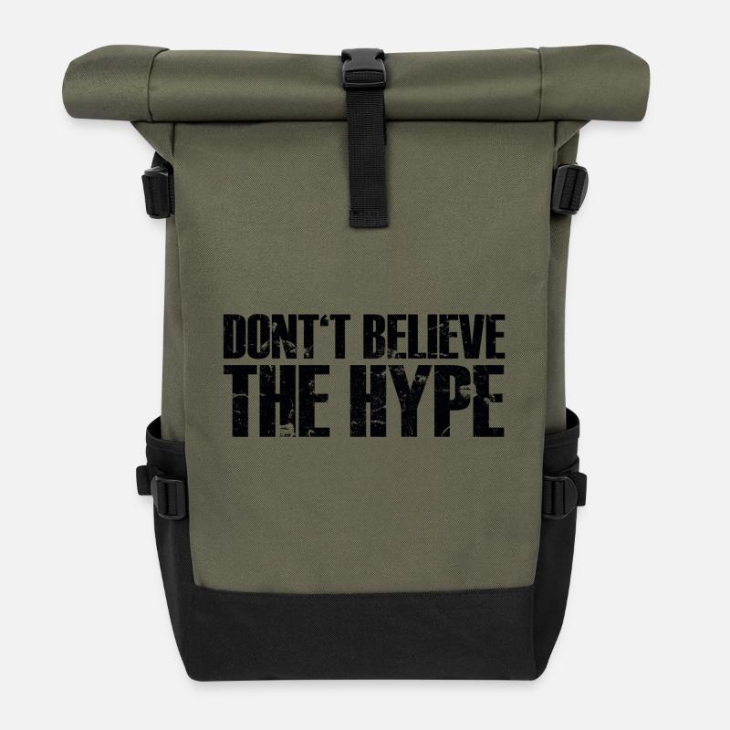 Don't believe the *&/$'# - Rolltop Rucksack - Olive/Schwarz