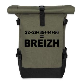 pays breton - Sac à dos roll top - olive/noir - Devant