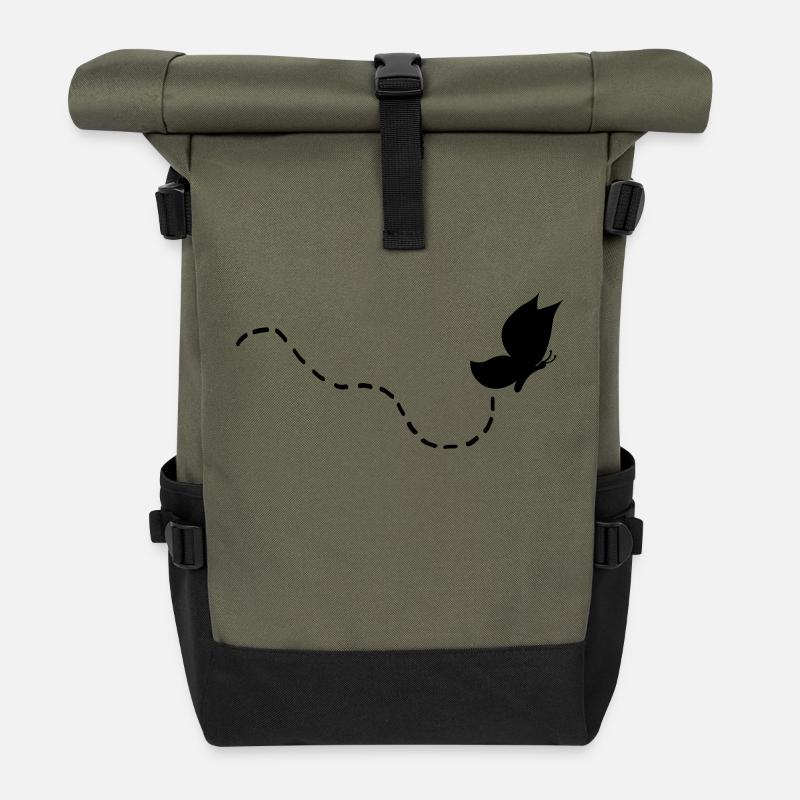 schmetterling - Rolltop Rucksack - Olive/Schwarz